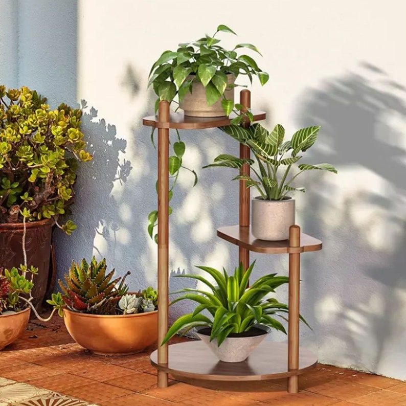 Blumenständer Holz Hoch Pflanzenständer Blumenhocker Holz Ecke Etsy