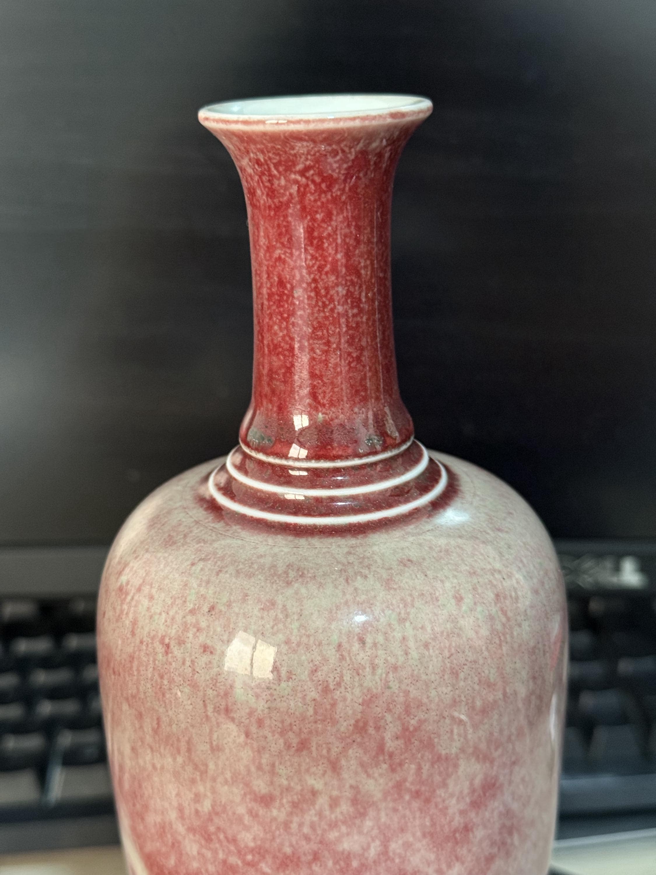 アンティークの中国製江豆紅（桃花）磁器花瓶 - Etsy 日本