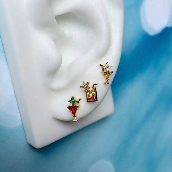 Cocktail Earrings Etsy