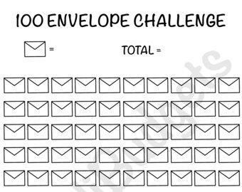 100 Envelope Challenge Printable Etsy 100 Envelope Challenge Printable Etsy