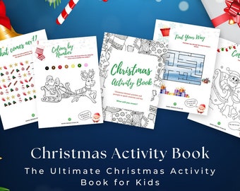 Christmas Activity Playbook, Printable Christmas Activities, Festive Prompts, Fun Activities, Instant Download