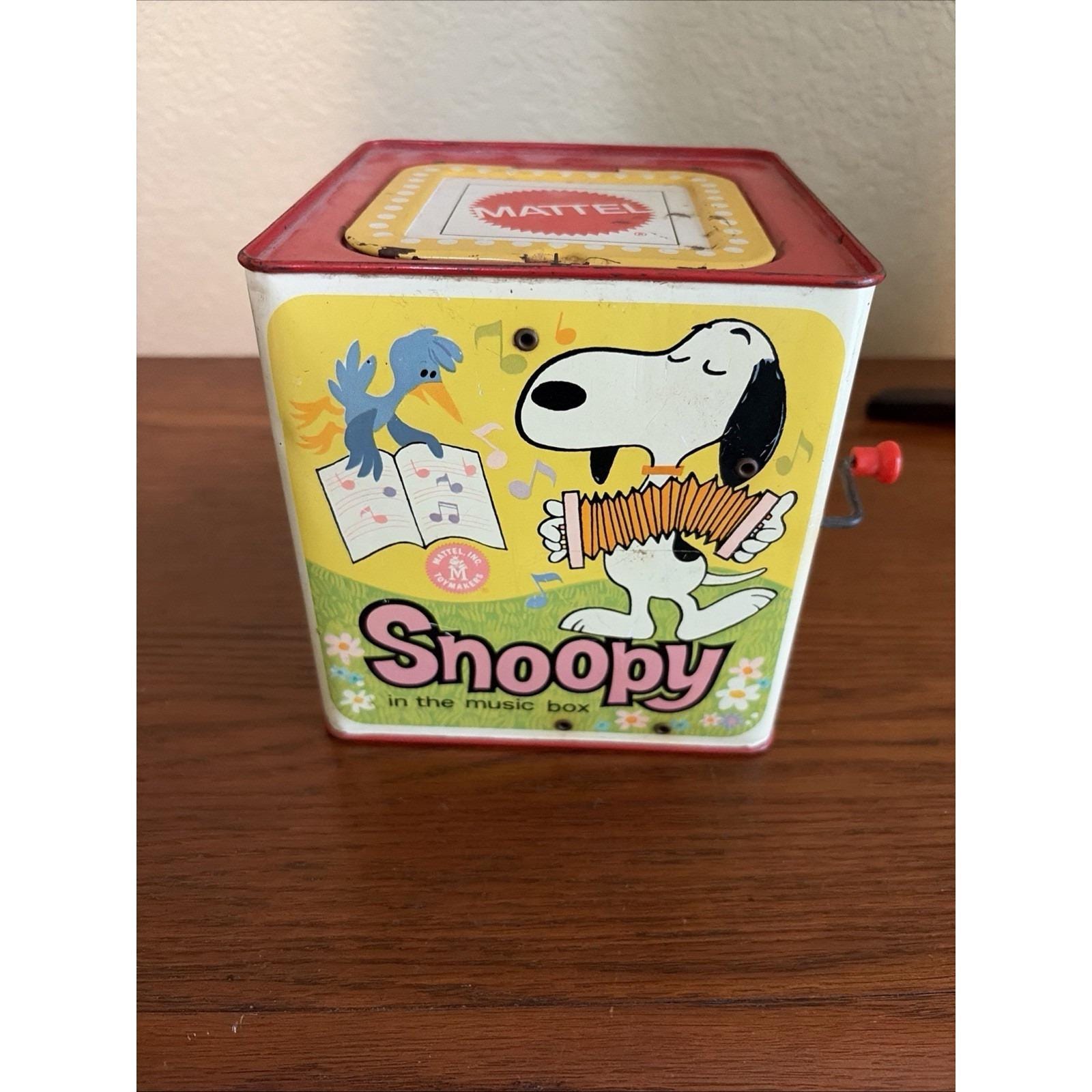 Snoopy Vintage Music Box - Etsy