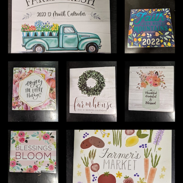 2022 Farmhouse Calendars Etsy