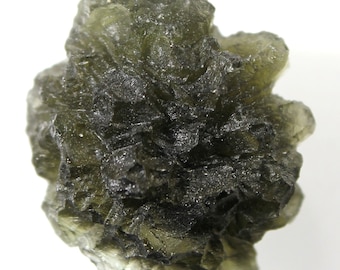 Natural Czech moldavite from locality BRUSNÁ - year 2016, 4.16 grams, 21x18x14 mm, yellowish green color, nice deep structure (code:TM 18/5)
