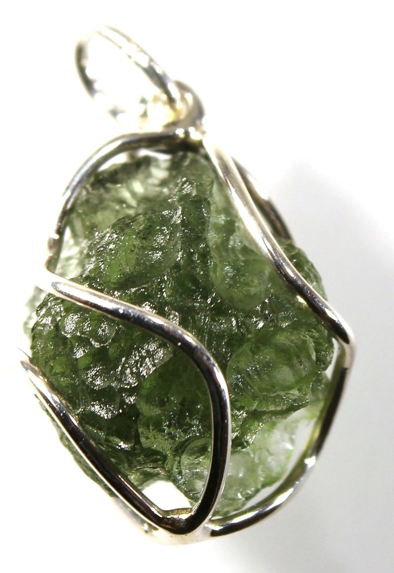 Pendant - natural List price moldavite Special price for a limited time from the silver in Czech Republic