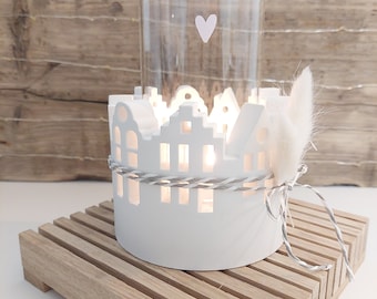 2nd CHOICE City of Lights with and without glass lantern/house wreath scandi minimal