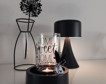 Lantern glass candle light for tea lights/stick candles