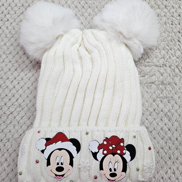 Bonnet Mickey Minnie Noël