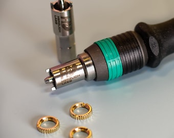 Hex bit-schroevendraaier voor kartelmoeren van 3,5 mm - Knurl Kontrol - nauwkeurig vervaardigd 1/4" roestvrijstalen bit