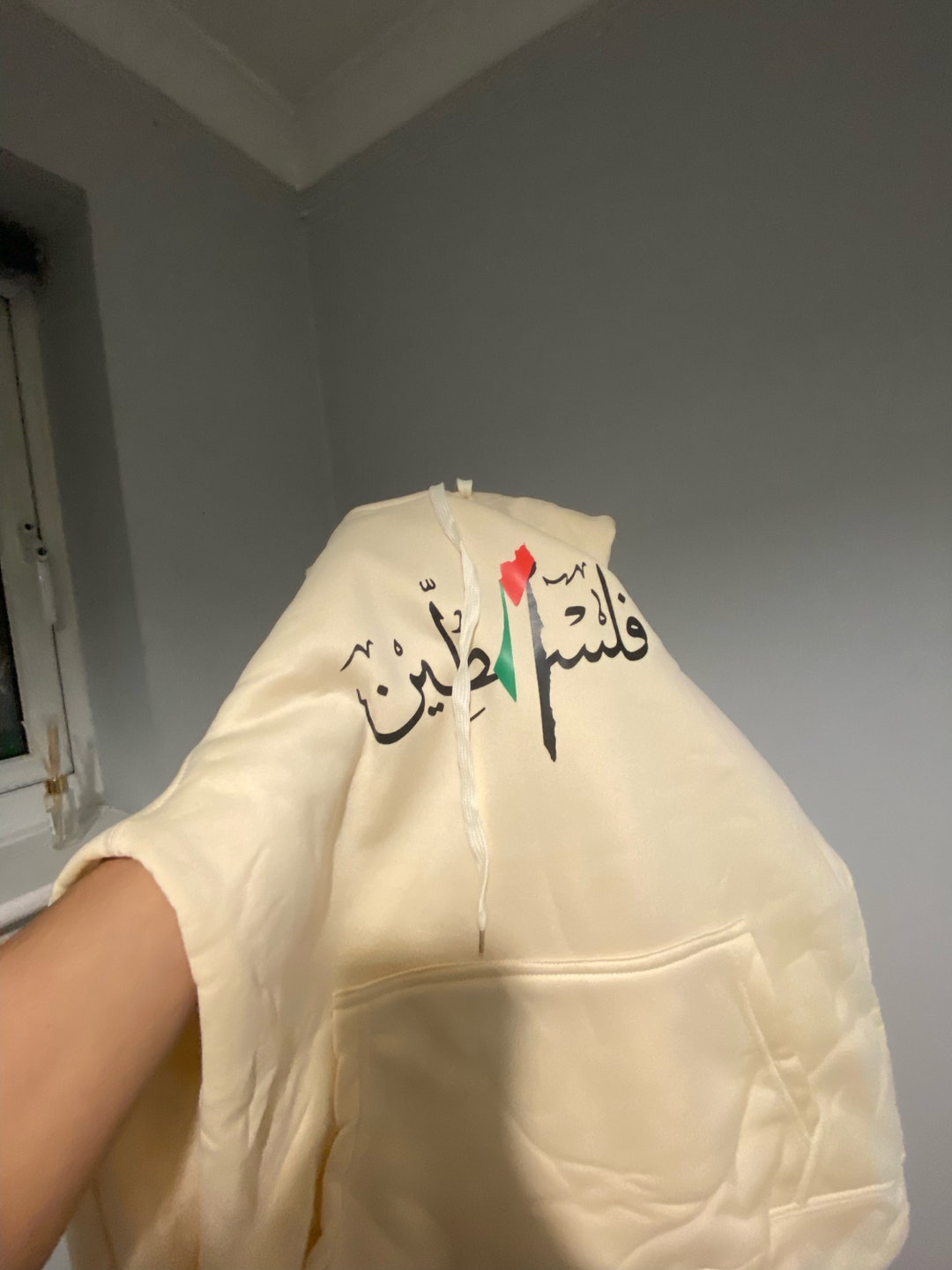 Palestine Hoodie Arabic Writing Islamic Muslim Hoodie Custom Printed Cheap Winter Sweater