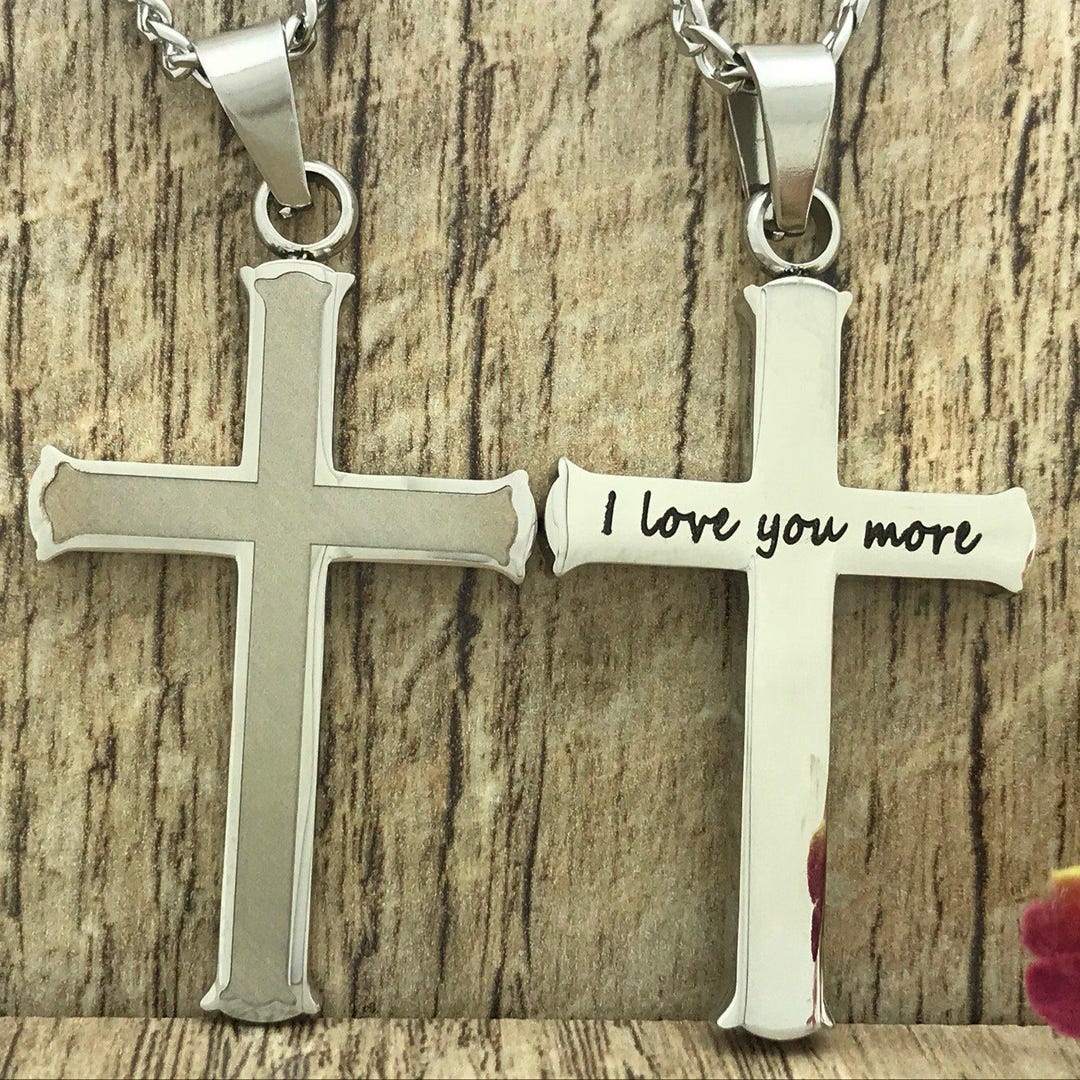 Personalized Cross Necklace-custom Engraved Necklace-pendant Necklace ...