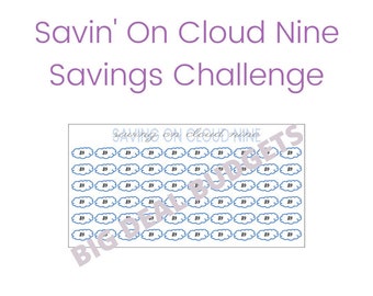 Savin' On Cloud Nine Savings Challenge | Cash Stuffing | Cash Budgeting | Savings | Cash Envelope Stuffing