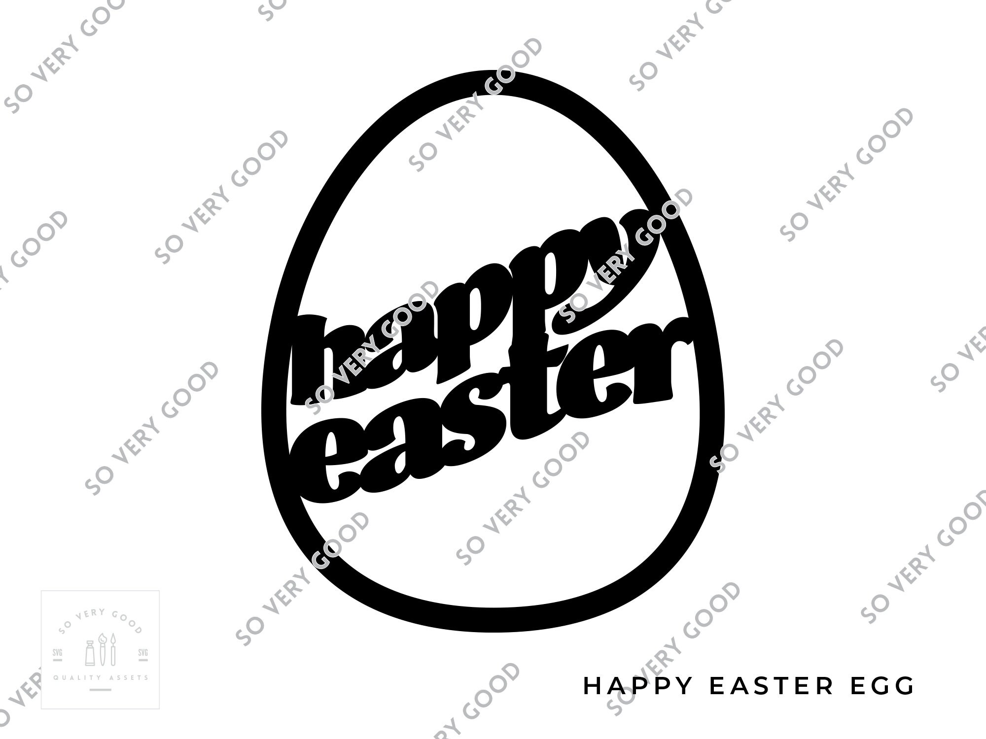 Happy Easter Egg · SVG DXF PNG Jpg · Digital Download - Etsy