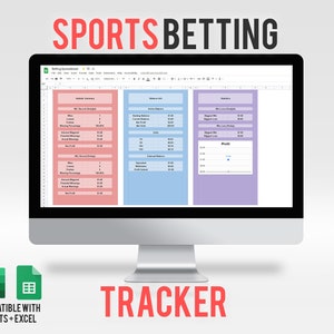 Sports Betting Tracker Spreadsheet for Excel + Google Sheets | Bets, Parlays & Props (Instant Digital Download)