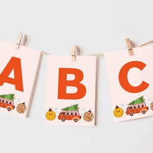 DIY Weihnachten Geburtstagsbanner, Kinderhochstuhl Banner, Happy Birthday Banner, Weihnachtsdekoration, Vorlage, Sofort Download (5697)