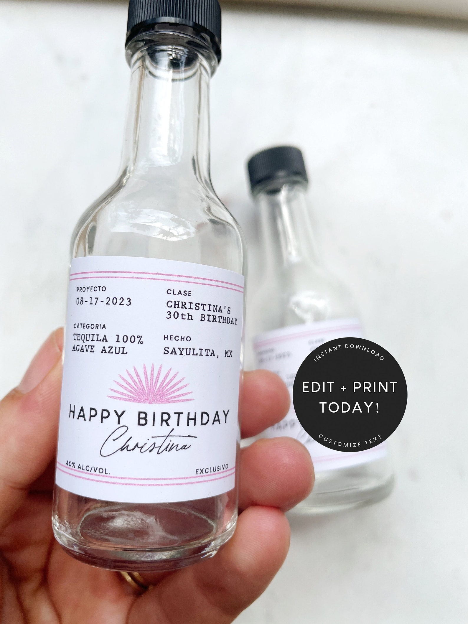 Casamigos Label Template Canva Free Printable Template Casamigos Label Template Canva Free Printable Template