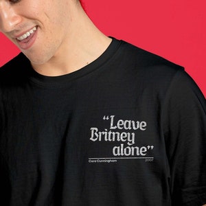 Leave Britney Alone glitter T-shirt