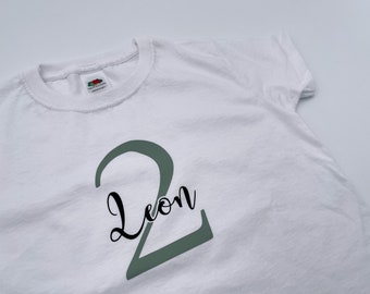 Personalized Birthday T-Shirt | 1st Birthday | 2nd Birthday | Iron-on Transfer