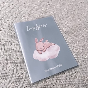 Funda personalizada para certificado de vacunación, incluida funda para sobre
