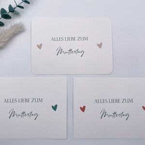 Karte Muttertag - Alles Liebe zum Muttertag - Glückwunschkarte Mama - Mothersday