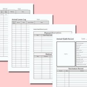 62 Page Printable Homestead Planner and Management Binder. Record Keeping for Farm, Homestead, or Business. Fits Letter-Sized Notebook. image 6