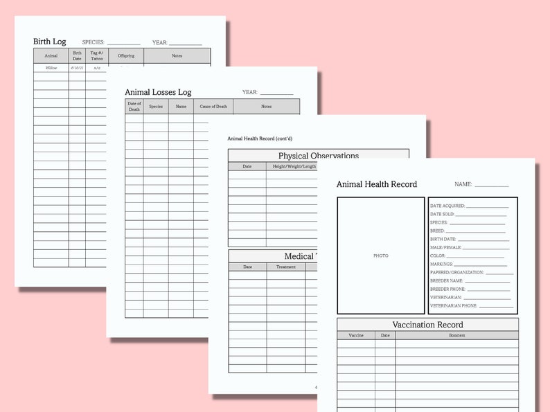 62 Page Printable Homestead Planner and Management Binder. Record Keeping for Farm, Homestead, or Business. Fits Letter-Sized Notebook. image 6