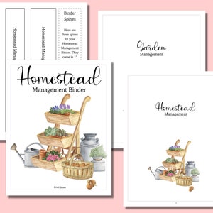 62 Page Printable Homestead Planner and Management Binder. Record Keeping for Farm, Homestead, or Business. Fits Letter-Sized Notebook. image 4