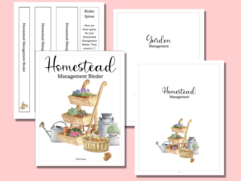 62 Page Printable Homestead Planner and Management Binder. Record Keeping for Farm, Homestead, or Business. Fits Letter-Sized Notebook. image 4