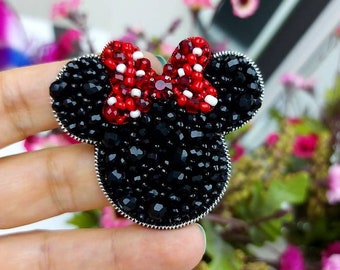 ヴィンテージ ディズニー ミニーマウス オタク ブローチ ピン - Etsy 日本