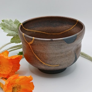 24金金継ぎ茶碗：食品安全セラミック抹茶碗 - Etsy 日本