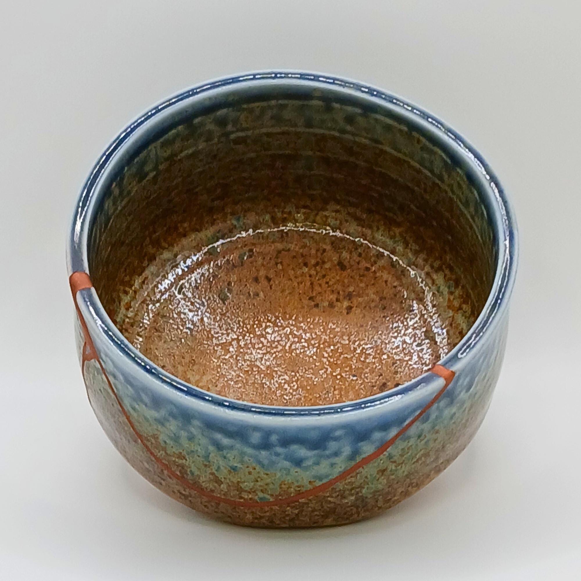 本物の金継ぎ抹茶碗：銅を修復した陶器の小物皿 - Etsy 日本
