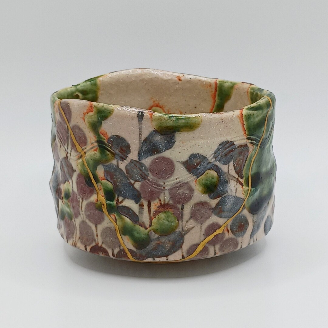 24k Gold Genuine Kintsugi Matcha Bowl Food Safe Chawan Tea Etsy