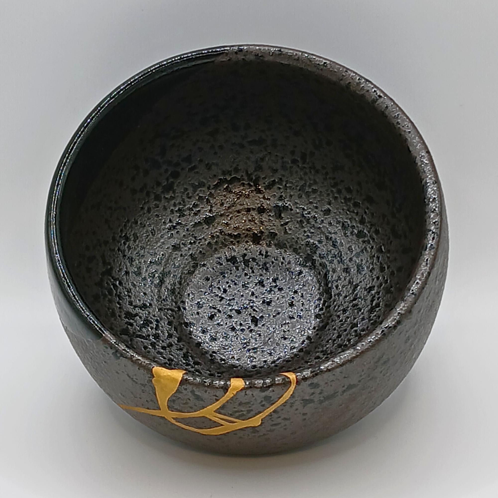 24金金継ぎ茶碗：食品に安全な陶器製抹茶碗 - Etsy 日本