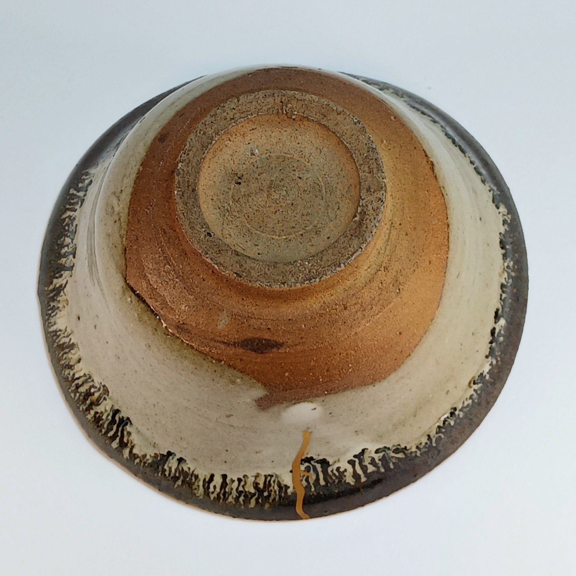 Vintage Genuine Kintsugi Chawan, Food Safe 24k Gold, Matcha Bowl, Mid Century Ceramic Tea Bowl