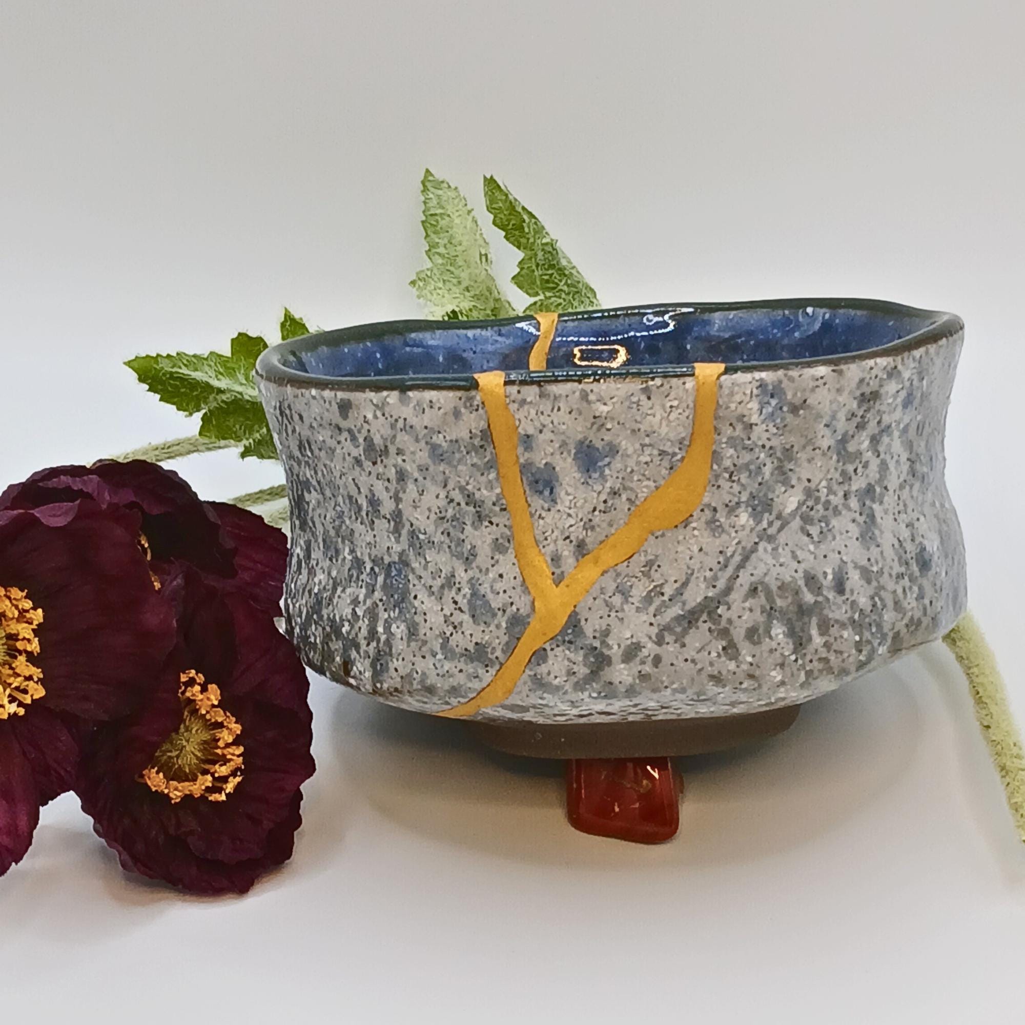 24金金継ぎ抹茶茶碗 わびさび陶器茶わん - Etsy 日本