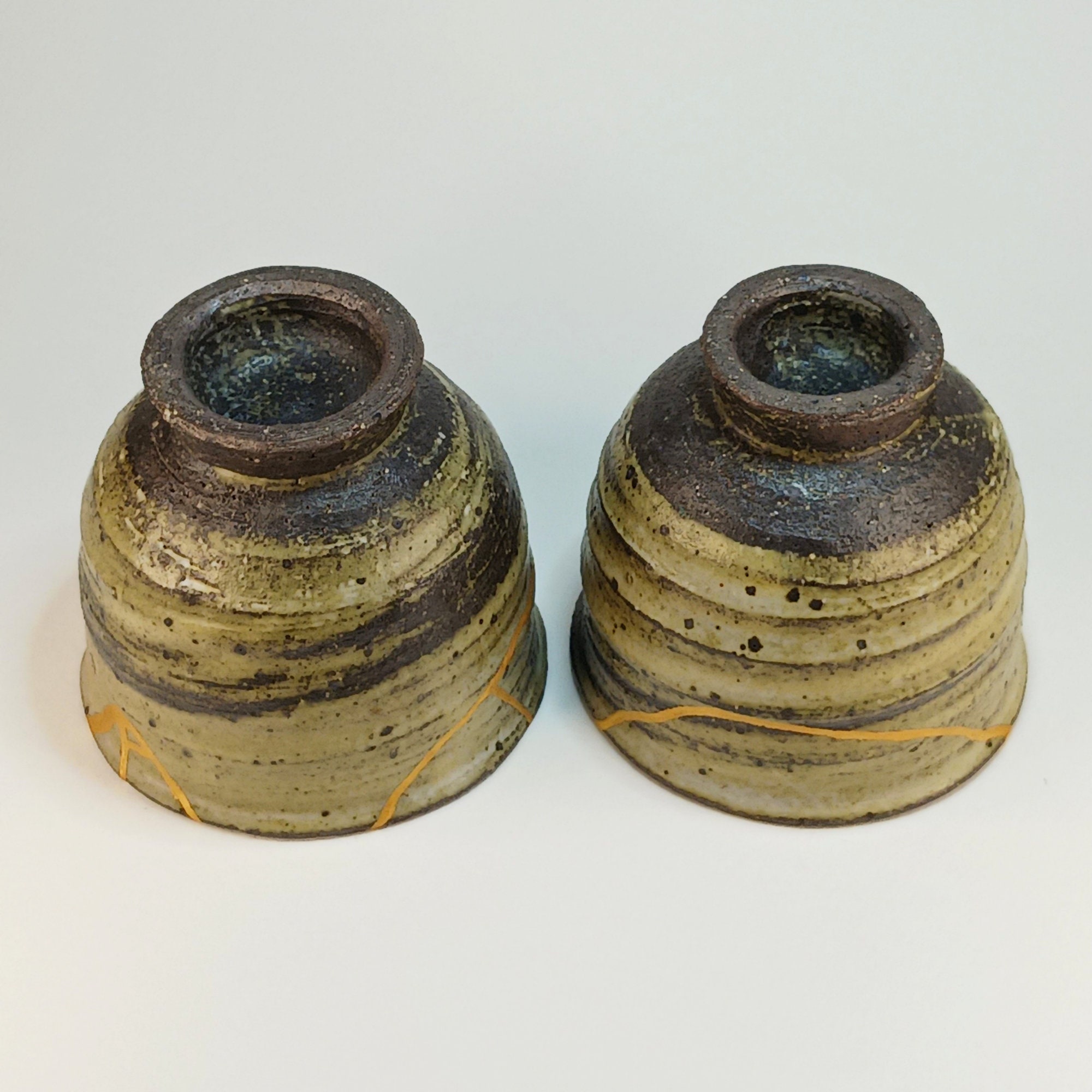 Genuine Kintsugi Teacups Food Safe 24k Gold Shigaraki Ware Etsy