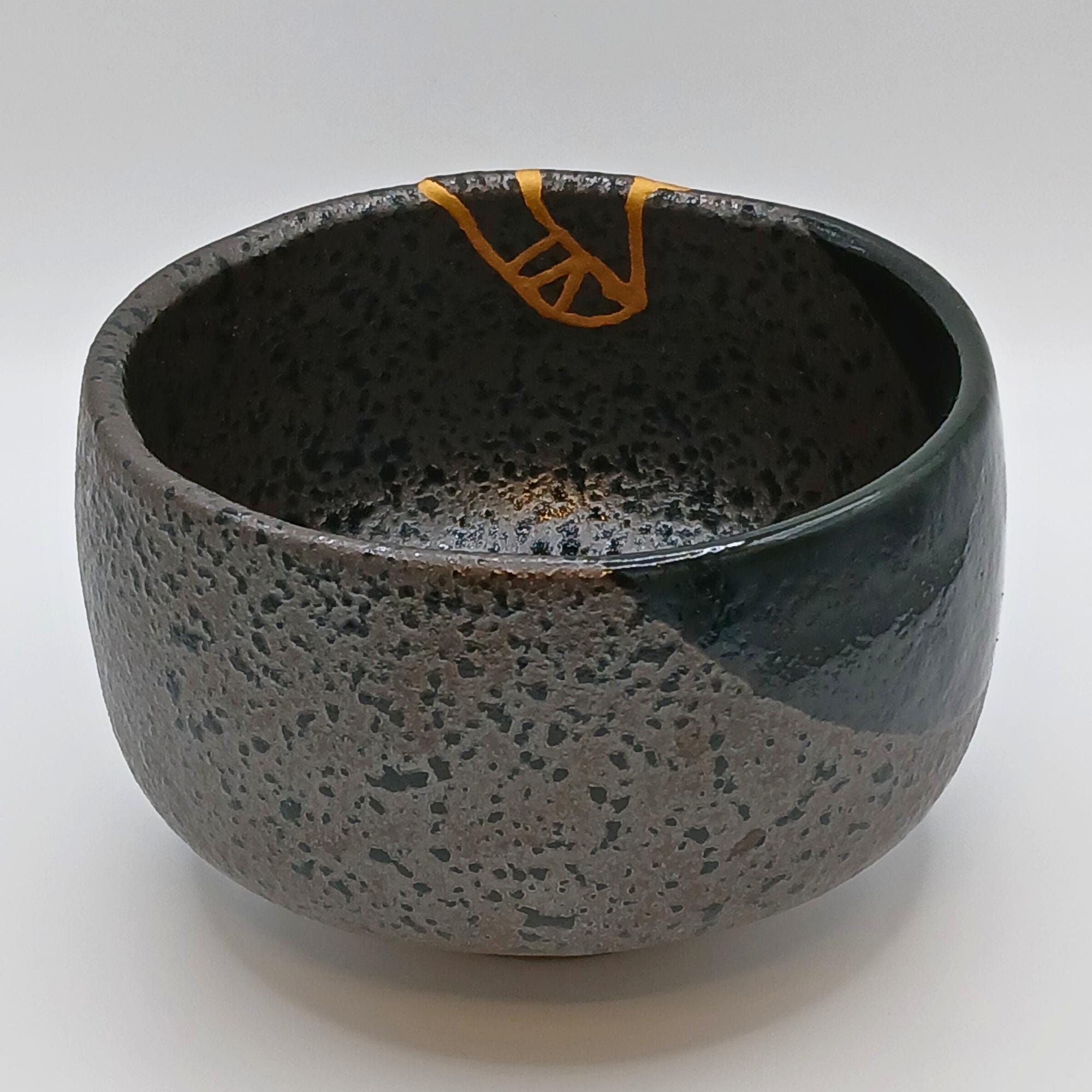 24金金継ぎ茶碗：食品に安全な陶器製抹茶碗 - Etsy 日本