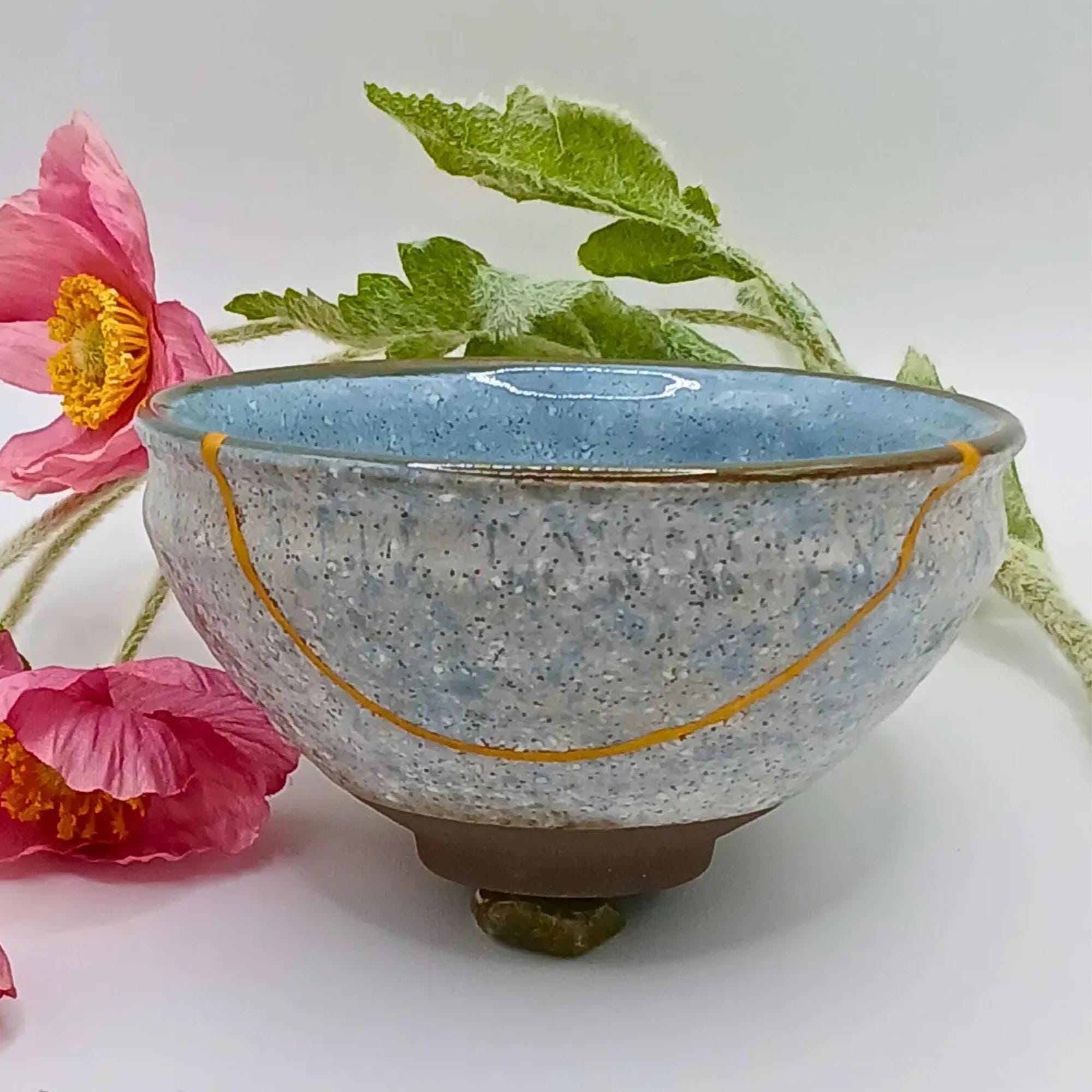 24金金継ぎ抹茶碗：食品安全セラミック茶碗 - Etsy 日本