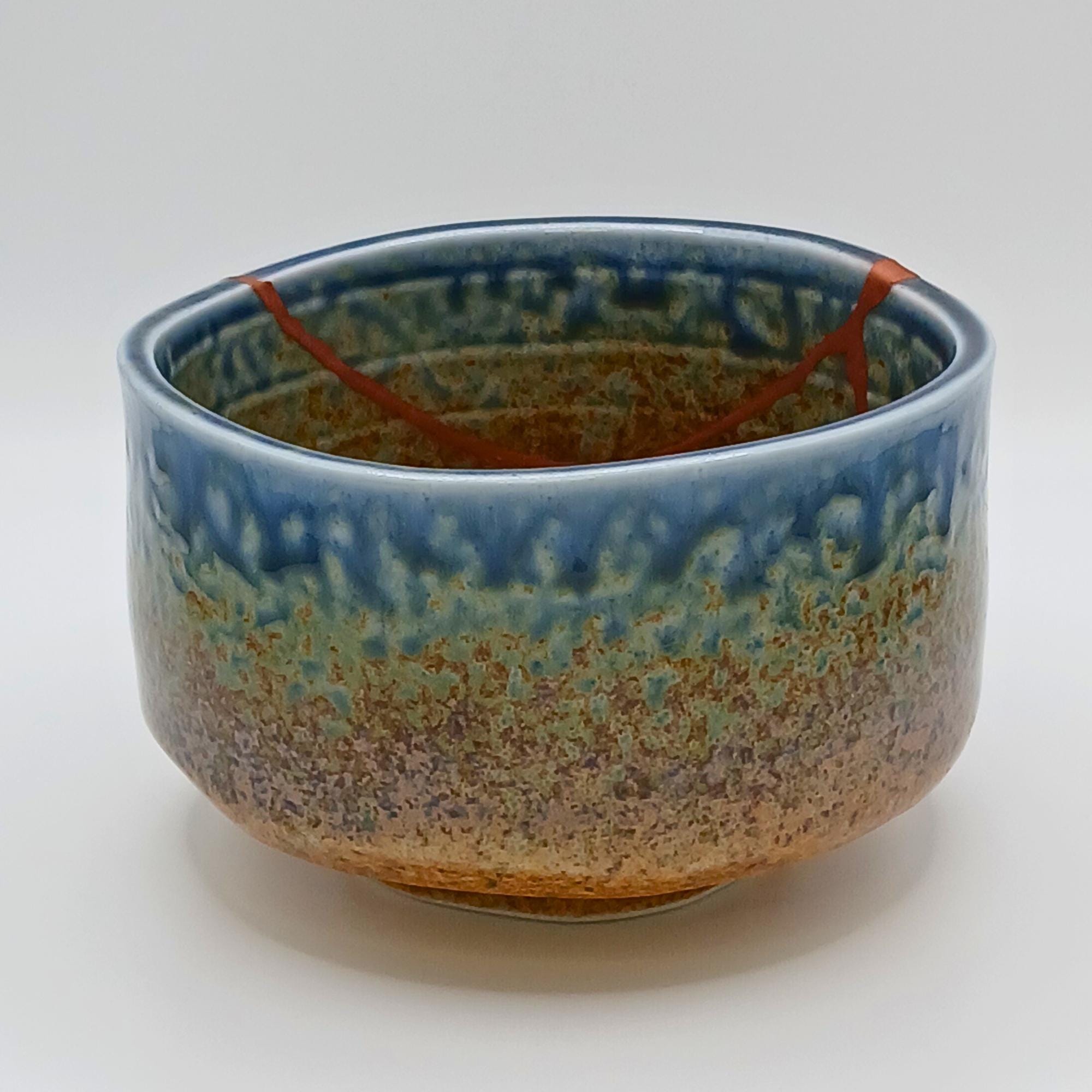本物の金継ぎ抹茶碗：銅を修復した陶器の小物皿 - Etsy 日本