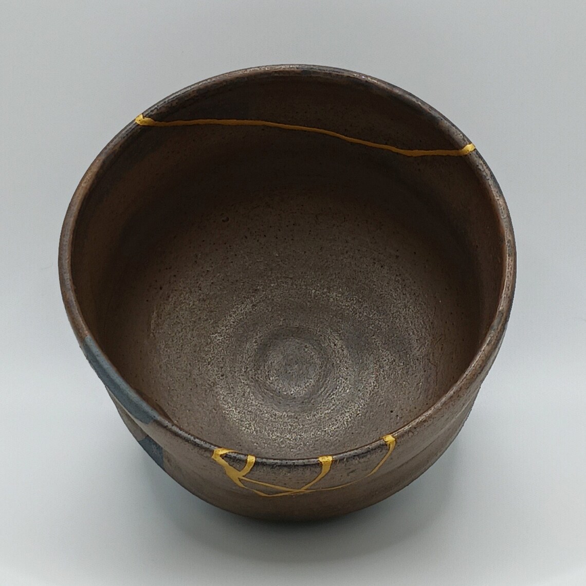 24k Gold Genuine Kintsugi Chawan, Food Safe Matcha Bowl, Tea Ceremony, Ceramic Tea Bowl