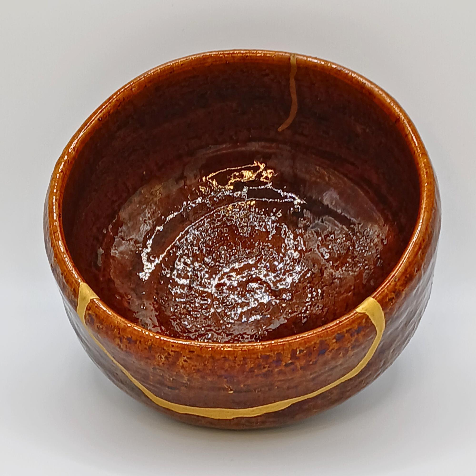 24金金継ぎ茶碗：ヴィンテージセラミック抹茶茶碗 - Etsy 日本