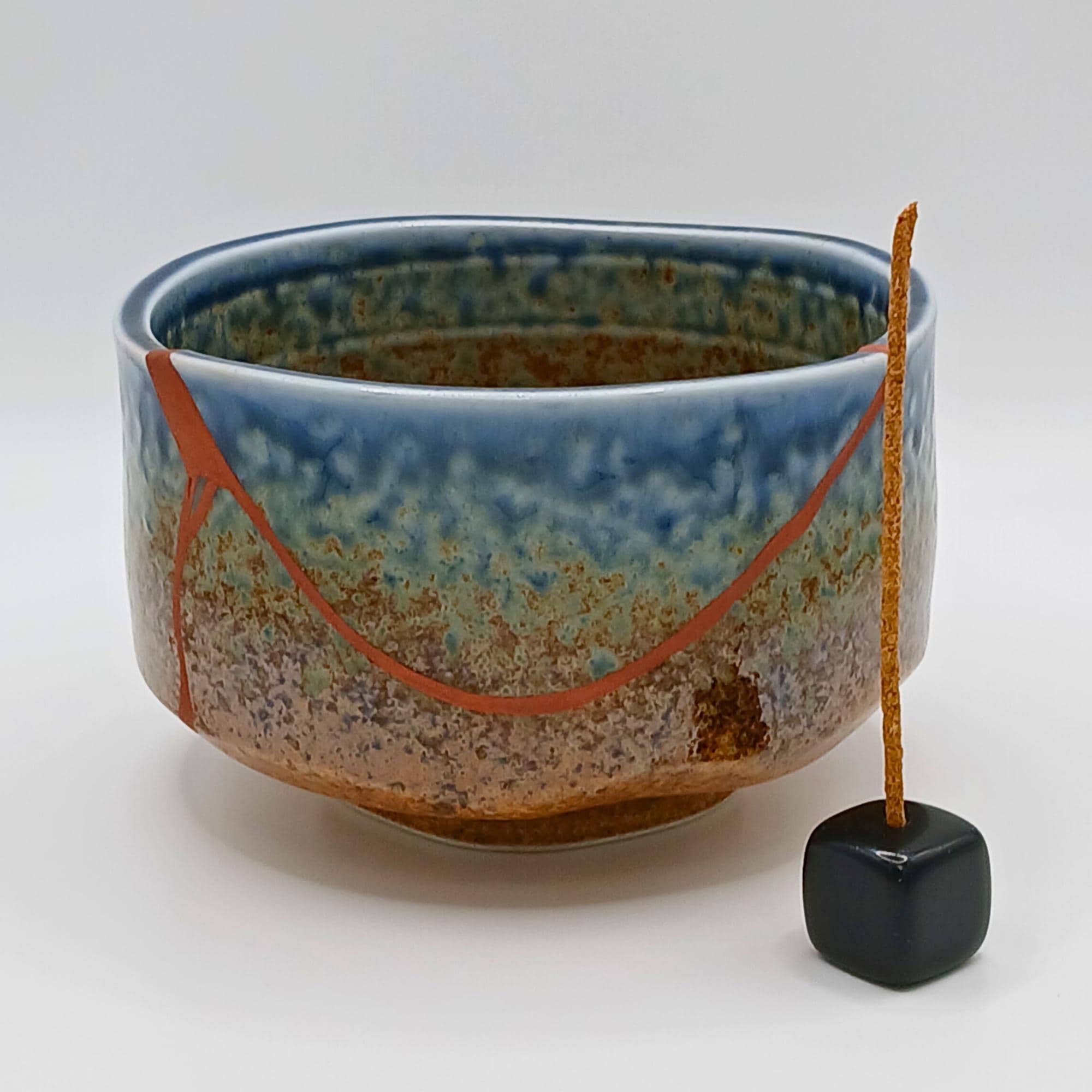 本物の金継ぎ抹茶碗：銅を修復した陶器の小物皿 - Etsy 日本