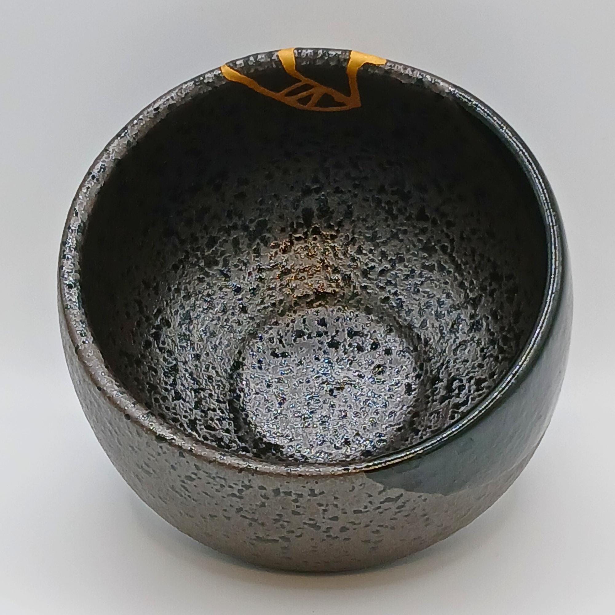 24金金継ぎ茶碗：食品に安全な陶器製抹茶碗 - Etsy 日本
