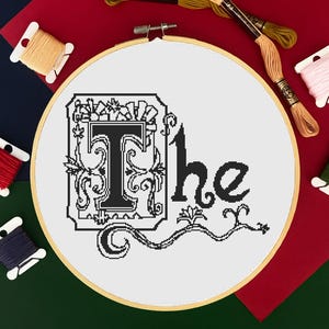 Iconic &quot;The&quot; Cross Stitch Pattern PDF, funny cross stitch, modern cross stitch, quote cross stitch