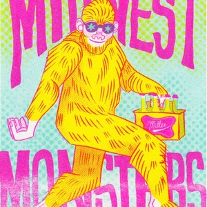 Midwest Monsters! Risograph Zine