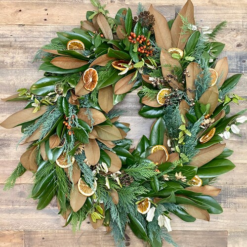 Fresh Wreath Real Bespoke Wreath Etsy