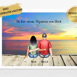 Couple picture | Boyfriend love | Valentine&#39;s Day gift for men | Boyfriend art | Couple picture personalized | Valentine&#39;s Day gift for her him