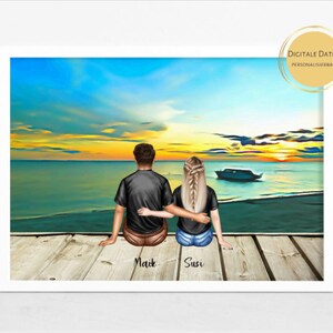 PERSONALIZED FAMILY PORTRAIT - Custom Family Portrait Digital Art, Download Your Own Portrait Gift Art 2