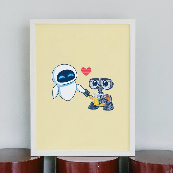 Walle and Eve Holding Hands Etsy