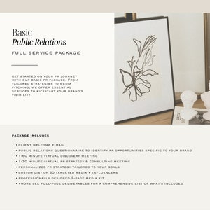 Podstawowy pakiet usług PR: Public Relations, Informacja prasowa, Zestaw medialny, Zestaw prasowy dla mediów, Zasięg medialny, Zestaw medialny dla osób wpływających na opinię publiczną